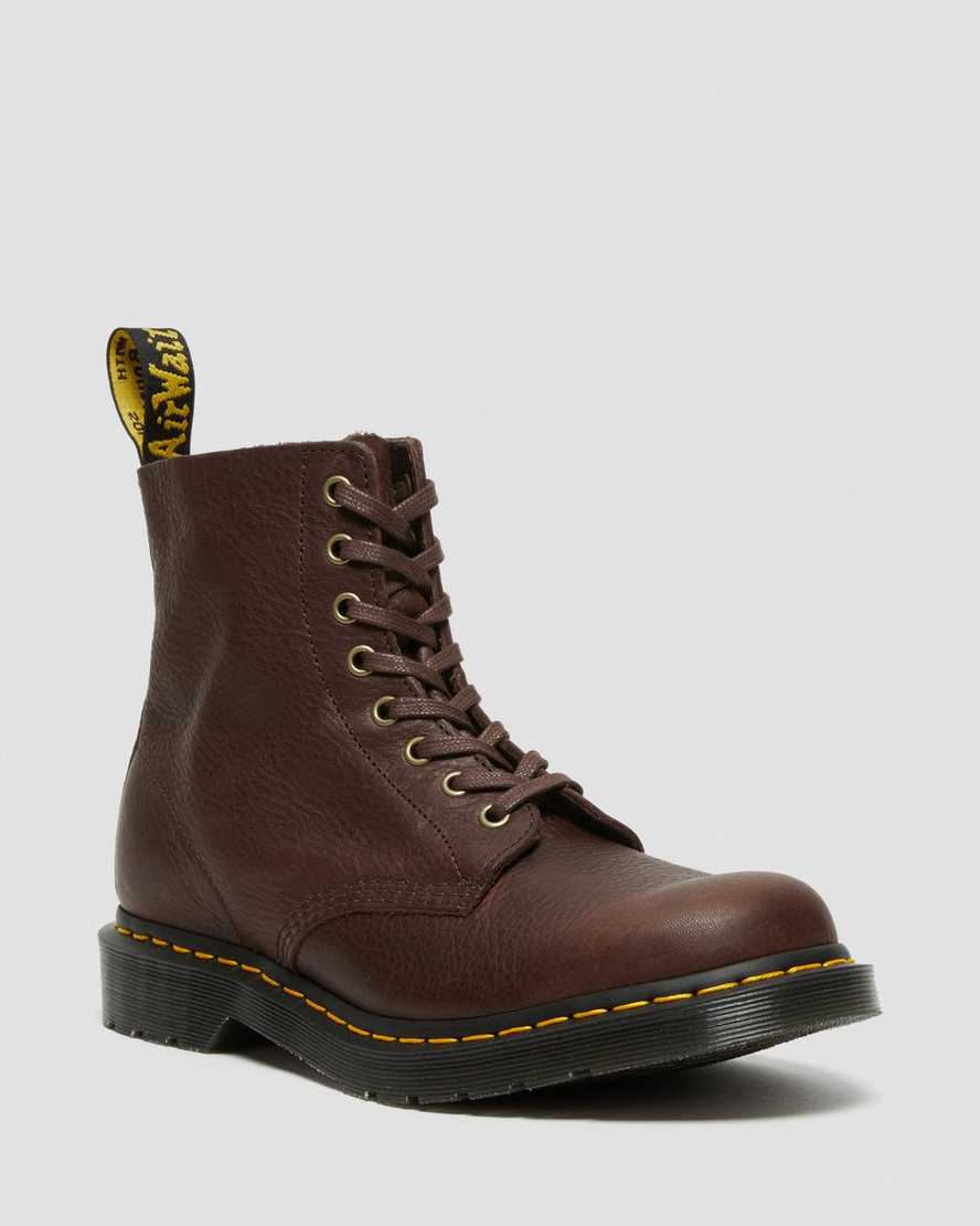 Dr. Martens 1460 Pascal Ambassador Deri Kadın Bağcıklı Bot - Bot Koyu Kırmızı |FOWVJ7081|